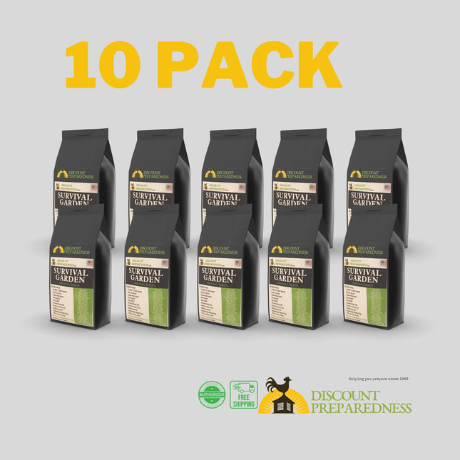 Survival Garden Heirloom Seeds - 10 Pack - Fall Special!