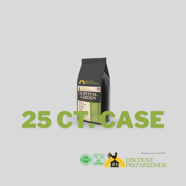 Survival Garden Heirloom Seeds - Case of 25 - Summer Special!